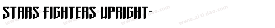 Stars Fighters Upright字体转换